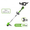 Триммер аккумуляторный Greenworks GD40LT, 40V без АКБ и ЗУ