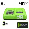 Зарядное устройство быстрое GREENWORKS G40UC5 40V